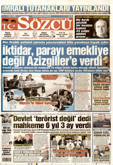 SÖZCÜ 24 Ocak 2026 gazete manşeti