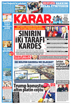KARAR 24 Ocak 2026 gazete manşeti