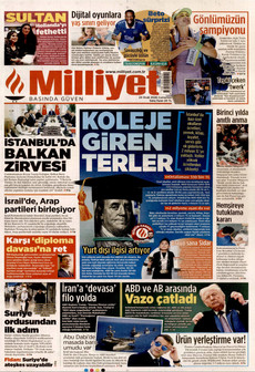 MİLLİYET 24 Ocak 2026 gazete manşeti