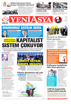 YENİ ASYA 24 Ocak 2026 gazete manşeti