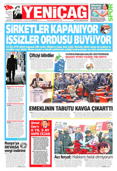 YENİÇAĞ 24 Ocak 2026 gazete manşeti