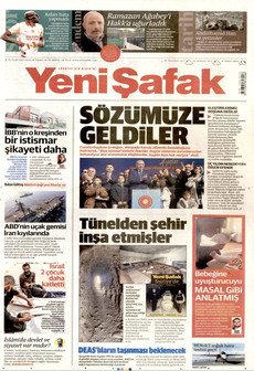 YENİ ŞAFAK 25 Ocak 2026 gazete manşeti