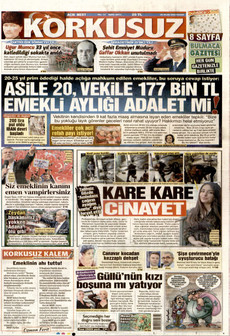 KORKUSUZ 25 Ocak 2026 gazete manşeti