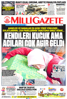 MİLLİ GAZETE 17 Nisan 2026 gazete manşeti