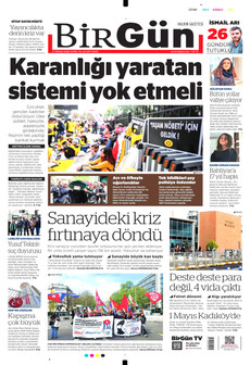 BİRGÜN 17 Nisan 2026 gazete manşeti