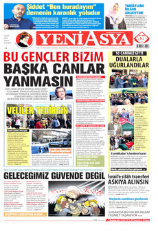 YENİ ASYA 17 Nisan 2026 gazete manşeti