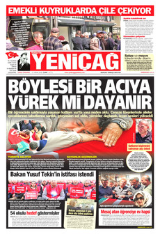 YENİÇAĞ 17 Nisan 2026 gazete manşeti