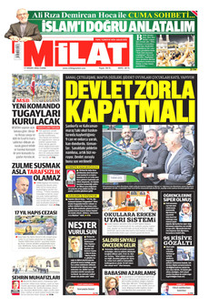MİLAT 17 Nisan 2026 gazete manşeti