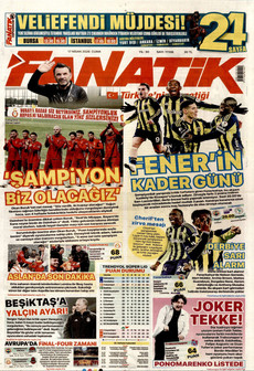 FANATİK 17 Nisan 2026 gazete manşeti