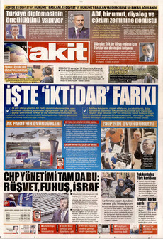 YENİ AKİT 20 Nisan 2026 gazete manşeti