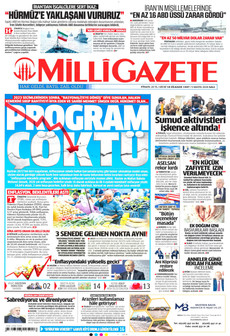 MİLLİ GAZETE 5 Mayıs 2026 gazete manşeti