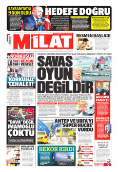 MİLAT 5 Mayıs 2026 gazete manşeti