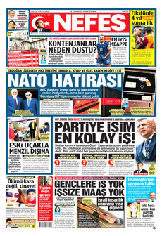 NEFES 10 Temmuz 2026 gazete manşeti