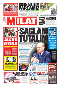 MİLAT 11 Temmuz 2026 gazete manşeti