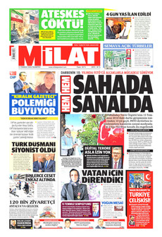 MİLAT 13 Temmuz 2026 gazete manşeti