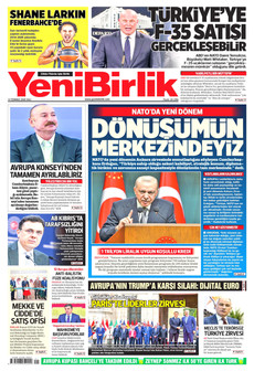 YENİBİRLİK 14 Temmuz 2026 gazete manşeti