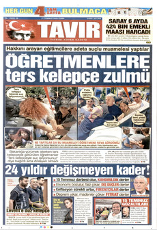 TAVIR GAZETESİ 17 Temmuz 2026 gazete manşeti