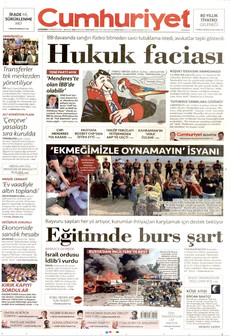 CUMHURİYET 19 Ağustos 2026 gazete manşeti