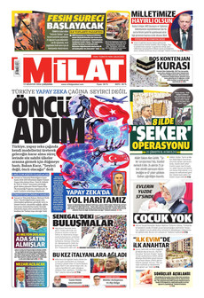 MİLAT 19 Ağustos 2026 gazete manşeti