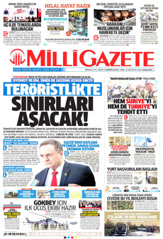 MİLLİ GAZETE 26 Ağustos 2026 gazete manşeti
