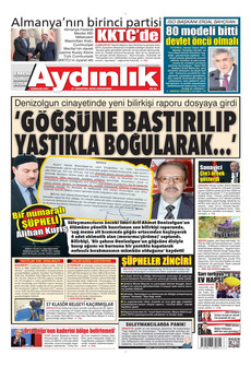 AYDINLIK GAZETESİ 27 Ağustos 2026 Gazete Manşeti Küçük