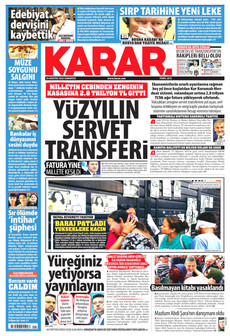 KARAR 29 Ağustos 2026 gazete manşeti