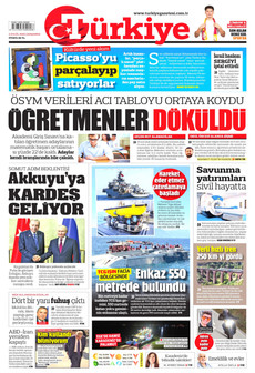 TÜRKİYE GAZETESİ 2 Eylül 2026 gazete manşeti