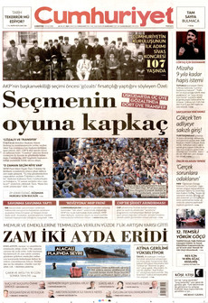 CUMHURİYET 5 Eylül 2026 gazete manşeti