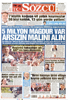 SÖZCÜ 20 Eylül 2026 gazete manşeti
