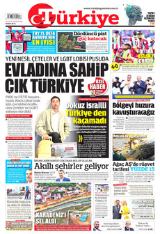 TÜRKİYE GAZETESİ 20 Eylül 2026 gazete manşeti