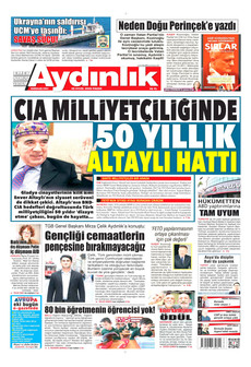 AYDINLIK GAZETESİ 20 Eylül 2026 gazete manşeti
