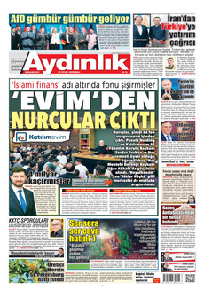 AYDINLIK GAZETESİ 22 Eylül 2026 gazete manşeti