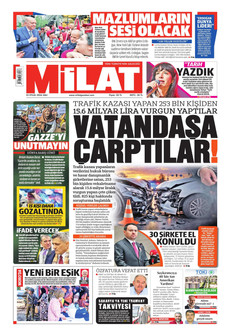 MİLAT 22 Eylül 2026 gazete manşeti