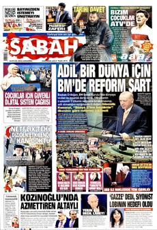 SABAH 23 Eylül 2026 gazete manşeti