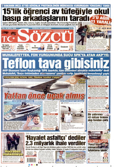 SÖZCÜ 23 Eylül 2026 gazete manşeti