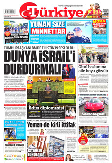 TÜRKİYE GAZETESİ 23 Eylül 2026 gazete manşeti