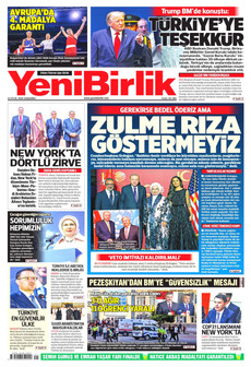 YENİBİRLİK 23 Eylül 2026 gazete manşeti